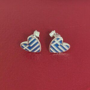 Greece Flag Earring Stud Earrings Exclusive Designed Women Jewelry S925 Silver